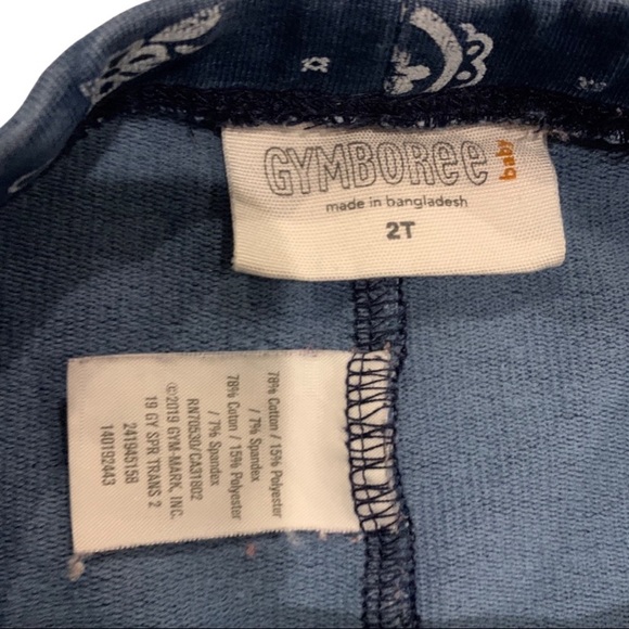 Gymboree Navy Paisley Print Legging 
Size: 2T - Picture 3 of 6